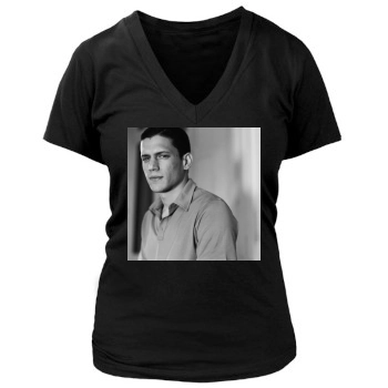 Wentworth Miller Women's Deep V-Neck TShirt