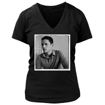 Wentworth Miller Women's Deep V-Neck TShirt