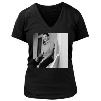 Wentworth Miller Women's Deep V-Neck TShirt