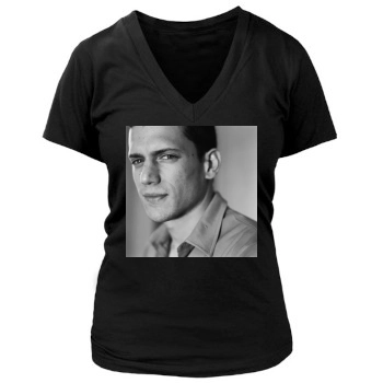 Wentworth Miller Women's Deep V-Neck TShirt