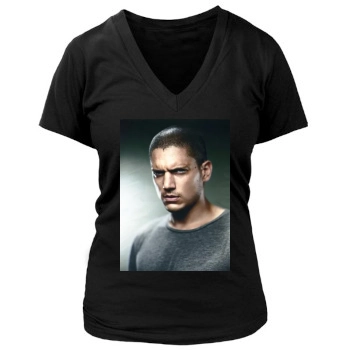 Wentworth Miller Women's Deep V-Neck TShirt