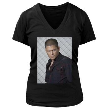 Wentworth Miller Women's Deep V-Neck TShirt