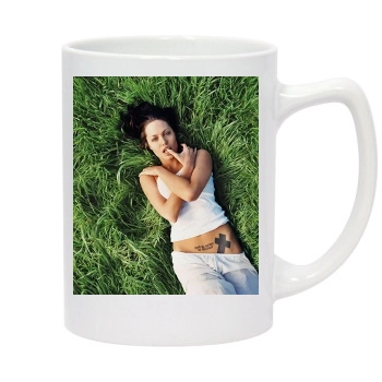 Angelina Jolie 14oz White Statesman Mug