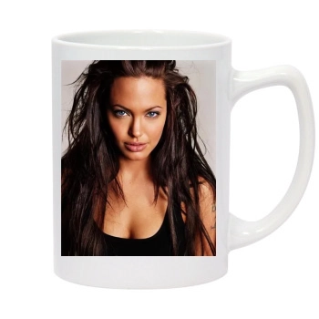 Angelina Jolie 14oz White Statesman Mug