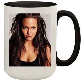 Angelina Jolie 15oz Colored Inner & Handle Mug