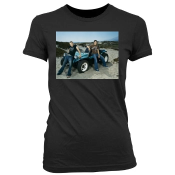 Chad Michael Murray Women's Junior Cut Crewneck T-Shirt