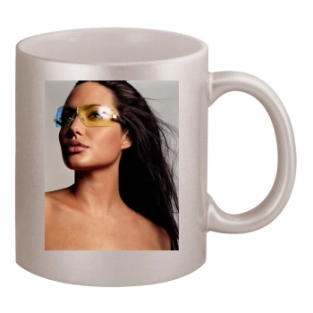 Angelina Jolie 11oz Metallic Silver Mug