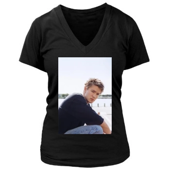 Chad Michael Murray Women's Deep V-Neck TShirt