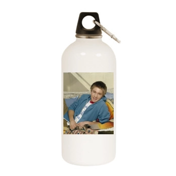 Chad Michael Murray White Water Bottle With Carabiner