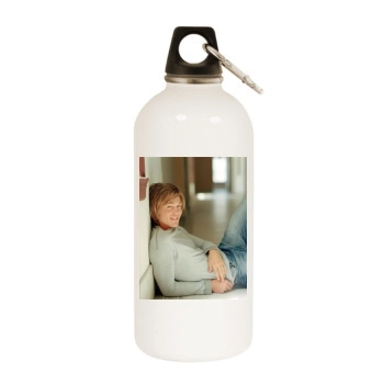 Chad Michael Murray White Water Bottle With Carabiner