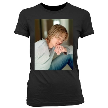 Chad Michael Murray Women's Junior Cut Crewneck T-Shirt