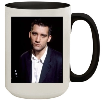 Clive Owen 15oz Colored Inner & Handle Mug