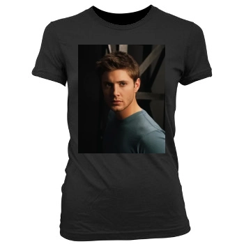 Jensen Ackles Women's Junior Cut Crewneck T-Shirt