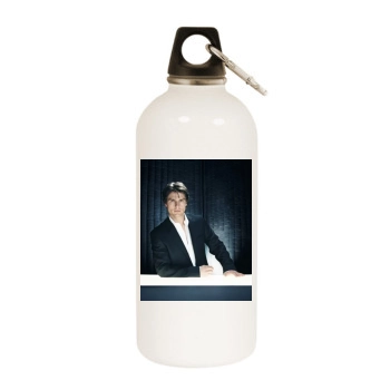 Tom Cruise White Water Bottle With Carabiner