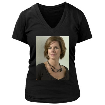 Marcia Gay Harden Women's Deep V-Neck TShirt