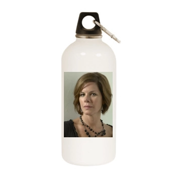 Marcia Gay Harden White Water Bottle With Carabiner