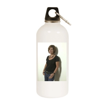 Marcia Gay Harden White Water Bottle With Carabiner