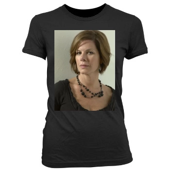 Marcia Gay Harden Women's Junior Cut Crewneck T-Shirt