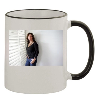 Marcia Gay Harden 11oz Colored Rim & Handle Mug