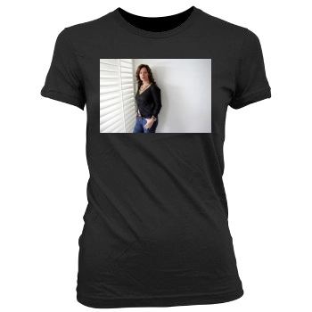 Marcia Gay Harden Women's Junior Cut Crewneck T-Shirt