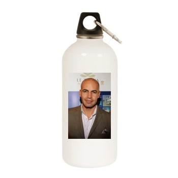 Billy Zane White Water Bottle With Carabiner