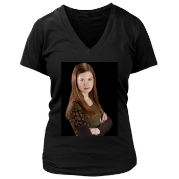 Bonnie Wright Women's Deep V-Neck TShirt