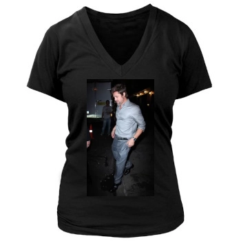 Brad Pitt Women's Deep V-Neck TShirt