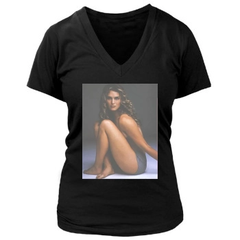 Brooke Shields Women's Deep V-Neck TShirt