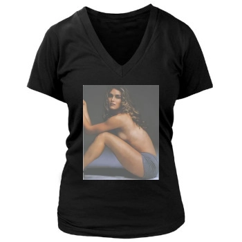 Brooke Shields Women's Deep V-Neck TShirt