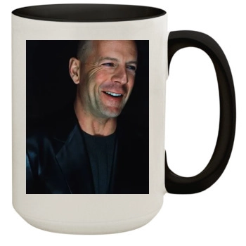 Bruce Willis 15oz Colored Inner & Handle Mug