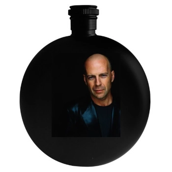 Bruce Willis Round Flask