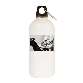 Cameron Diaz White Water Bottle With Carabiner