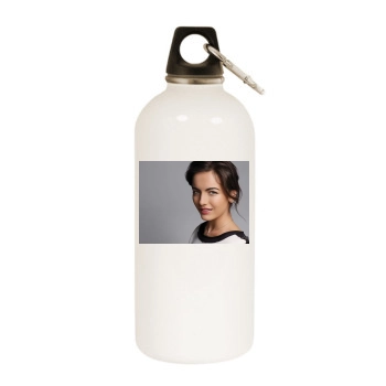 Camilla Belle White Water Bottle With Carabiner