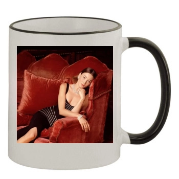 Carla Bruni 11oz Colored Rim & Handle Mug