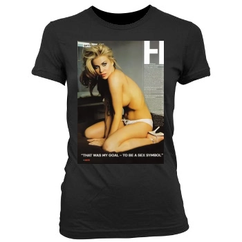 Carmen Electra Women's Junior Cut Crewneck T-Shirt