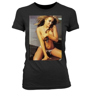 Carmen Electra Women's Junior Cut Crewneck T-Shirt