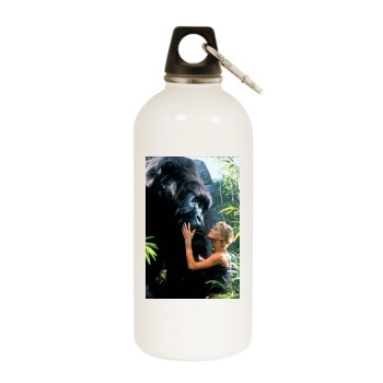 Charlize Theron White Water Bottle With Carabiner