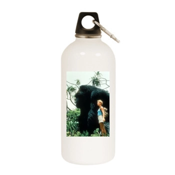 Charlize Theron White Water Bottle With Carabiner