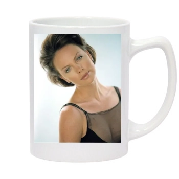 Charlize Theron 14oz White Statesman Mug