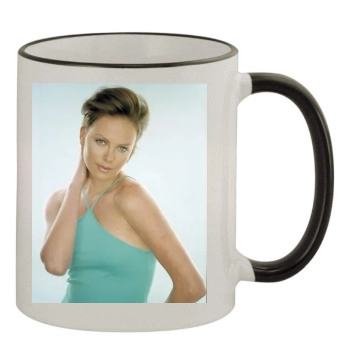 Charlize Theron 11oz Colored Rim & Handle Mug