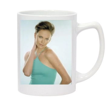 Charlize Theron 14oz White Statesman Mug