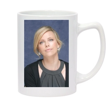 Charlize Theron 14oz White Statesman Mug