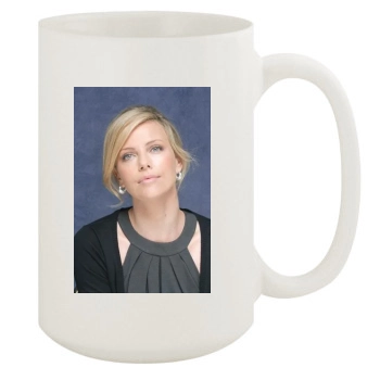 Charlize Theron 15oz White Mug