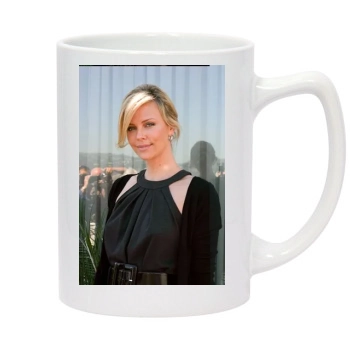 Charlize Theron 14oz White Statesman Mug