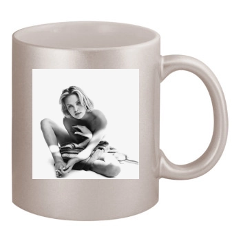 Charlize Theron 11oz Metallic Silver Mug