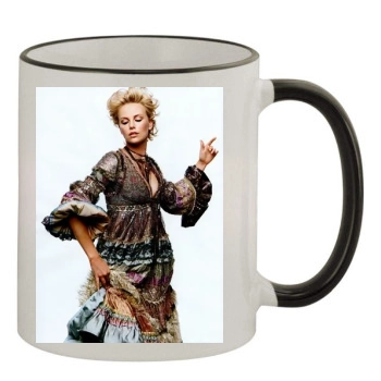 Charlize Theron 11oz Colored Rim & Handle Mug