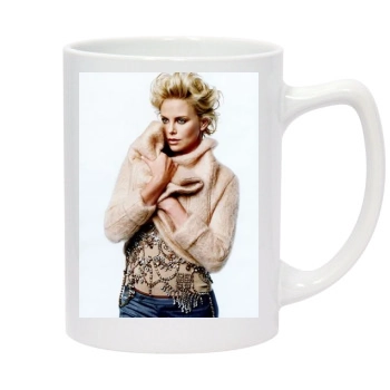 Charlize Theron 14oz White Statesman Mug