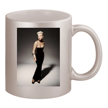 Charlize Theron 11oz Metallic Silver Mug