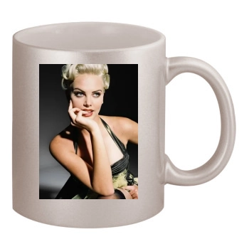 Charlize Theron 11oz Metallic Silver Mug