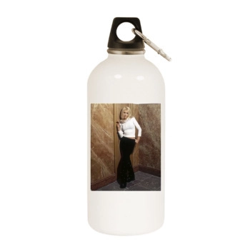 Christina Aguilera White Water Bottle With Carabiner